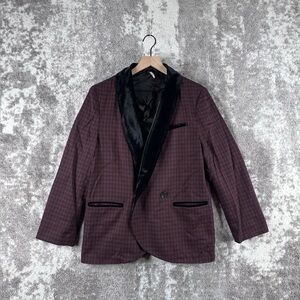 Free People velvet trimmed blazer